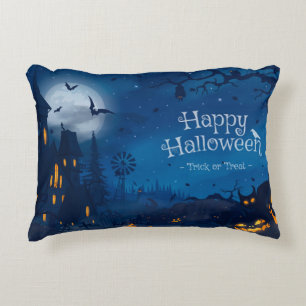 Halloween Greetings Accent Pillow