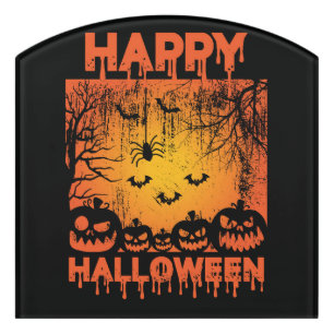 Halloween Greetings Door Sign
