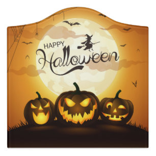 Halloween Greetings Door Sign