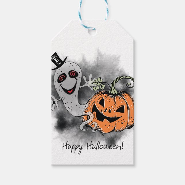 Halloween Greetings Gift Tags (Front)
