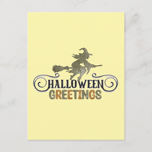Halloween Greetings - Halloween Postcard (Front)