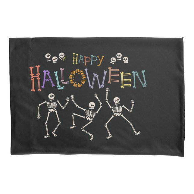 Halloween Greetings Pillow Case (Front)