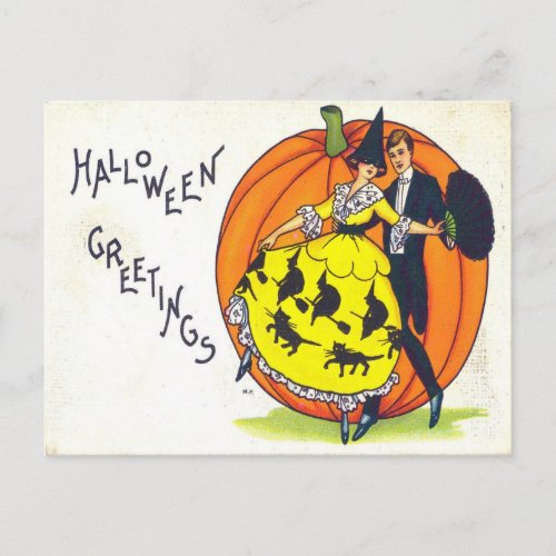 Halloween Greetings Postcard