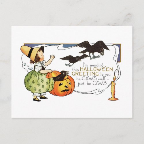 Halloween Greetings Postcard