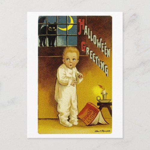 Halloween Greetings Postcard