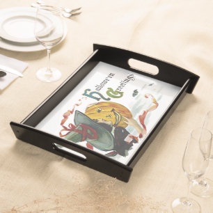 Halloween Greetings Serving Tray