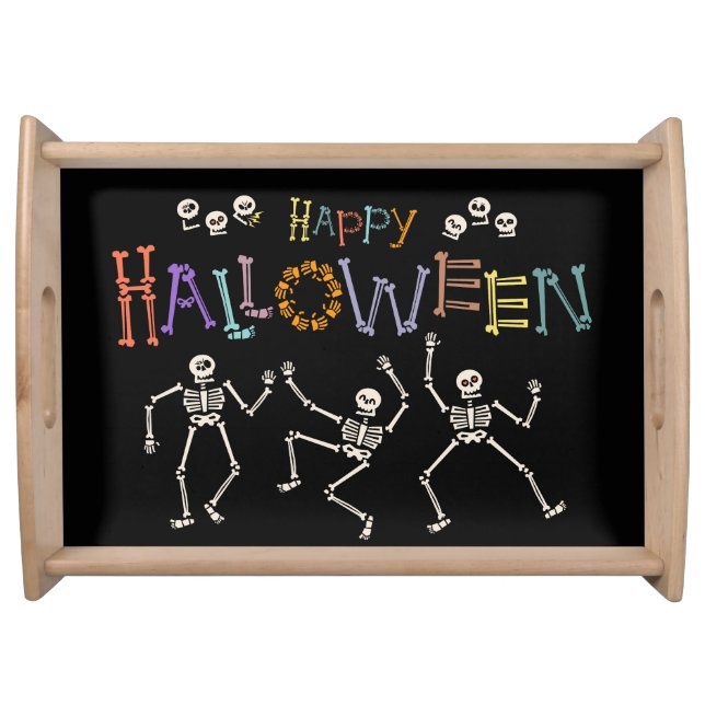 Halloween Greetings Serving Tray (Front)