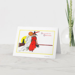 Halloween Greetings Witch Card