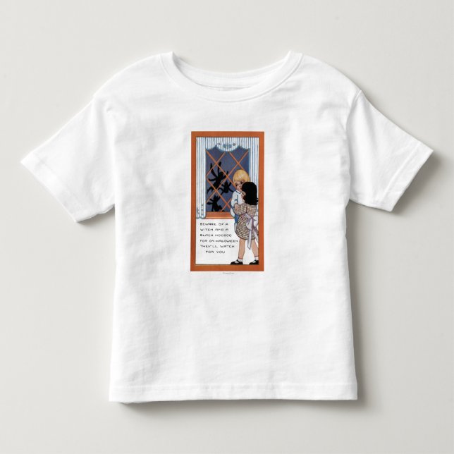 Halloween GreetingSpiders at the Window Toddler T-shirt (Front)