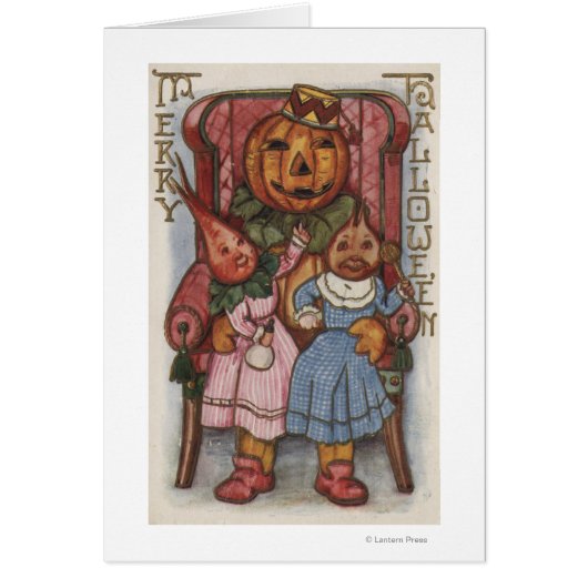 Halloween GreetingTurnip Heads Cards (Front)