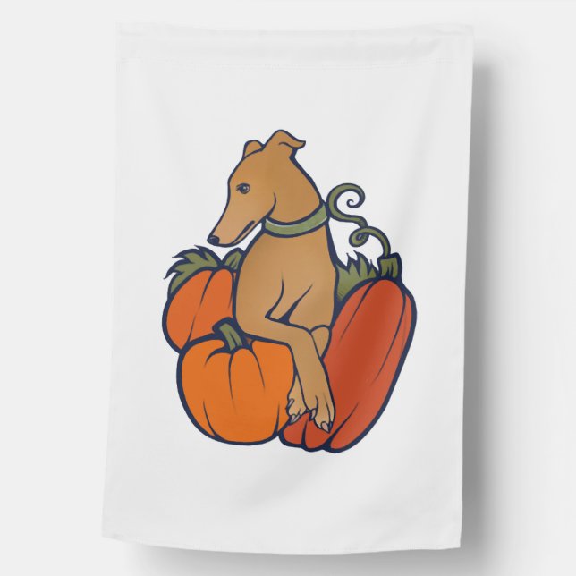 halloween greyhound house flag (Front)