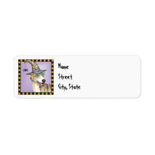 Halloween Greyhound Label