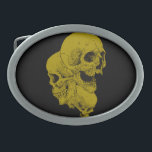 Halloween Grim Human Head Bone Skeleton Skulls Belt Buckle<br><div class="desc">Halloween Human Head Bone Skeleton Skulls.</div>