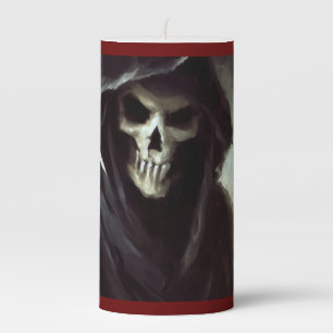 Halloween - Grim Reaper 4 Pillar Candle