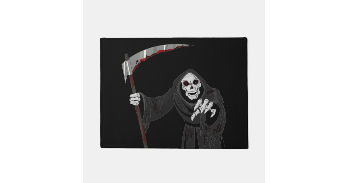 Halloween Grim Reaper Door Mat | Zazzle.com
