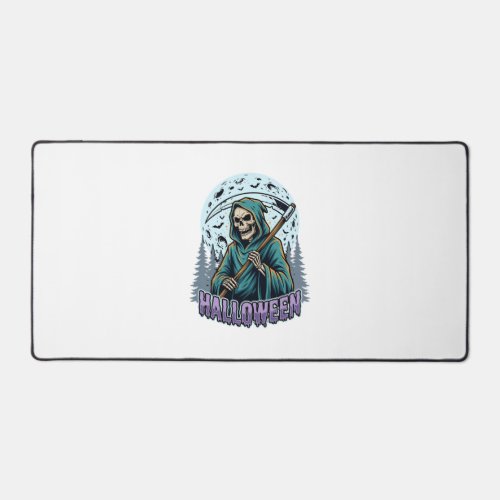 Halloween Grim Reaper Moonlight Vector Desk Mat