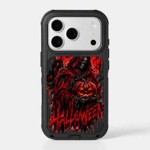 Halloween Grim Reaper Pumpkin Gothic Horror Design iPhone 17 Pro Case