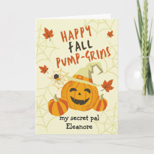 Halloween Grin for Secret Pal Cute Card