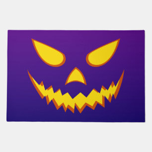 Halloween Grinning Face Jack o Lantern Pumpkin Doormat