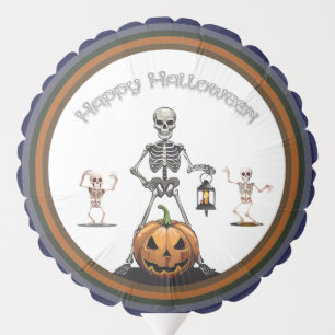 Halloween Group Of Party Skeletons Balloon