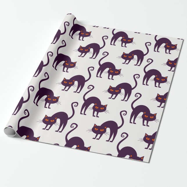 Halloween Group  Patterns Wrapping Paper (Unrolled)