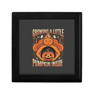 Halloween Growing a Little Pumpkin Inside Pregnanc Gift Box