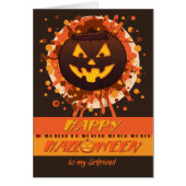 Halloween Grunge Pumpkin, for Girlfriend - Funny (Front)