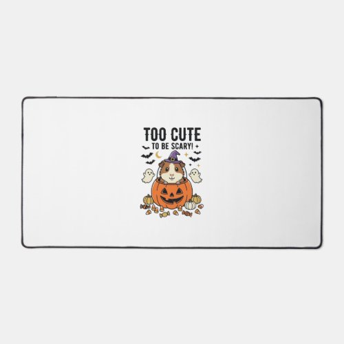 Halloween Guinea Pig Too Cute To Be Scary Vintage_ Desk Mat