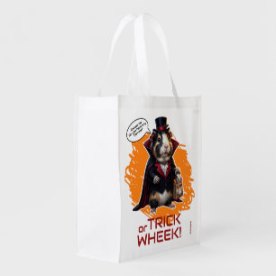 Halloween Guinea Pigs, Dracula, Trick or Wheek! Grocery Bag