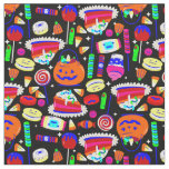 halloween gummy candy corn cake fabric