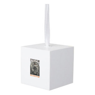 Halloween Hairstylist Witch Vintage Salon Magic De Cube Ornament