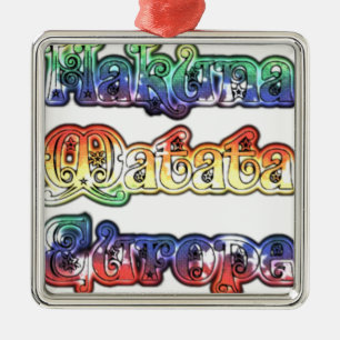 Halloween Hakuna Matata Europe.png Metal Ornament