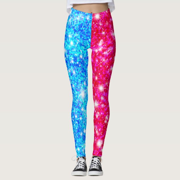 Blue hotsell sparkly leggings