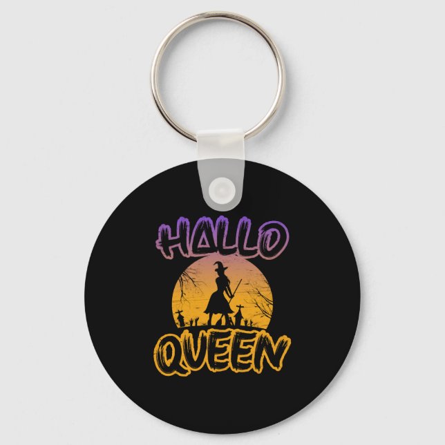 Halloween Halloqueen Keychain (Front)