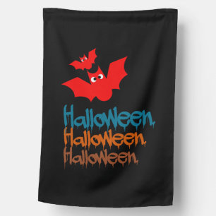 Halloween Halloween Bats! House Flag