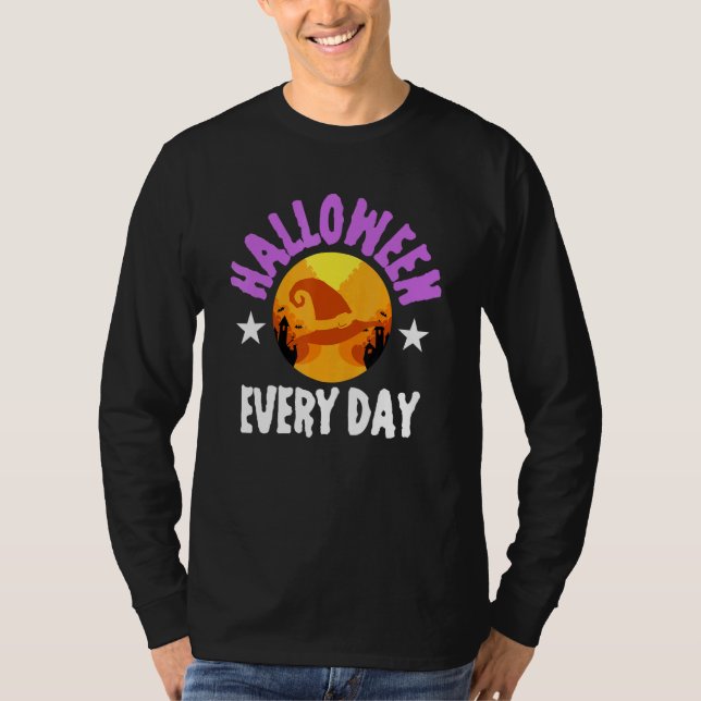 Halloween Halloween Everyday Trick Treat Haunted H T-Shirt (Front)