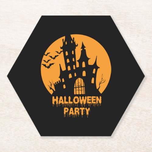 Halloween Halloween Halloween Party Paper Coaster