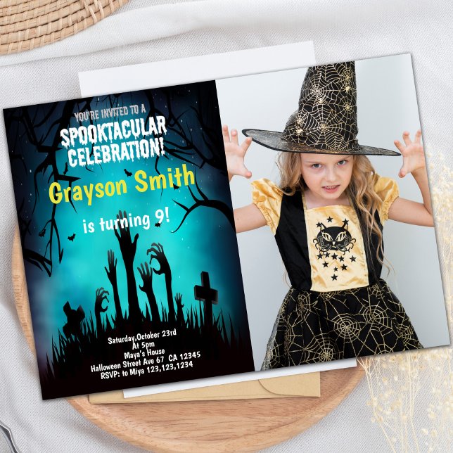 Halloween Halloween Invitations with Photo (Halloween Halloween Invitations with photo)