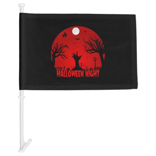 Halloween Halloween Night Halloween Night Car Flag