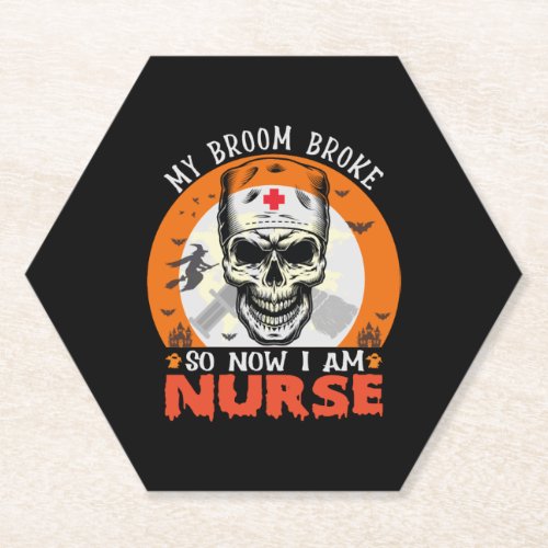 Halloween _ halloween nurse paper coaster