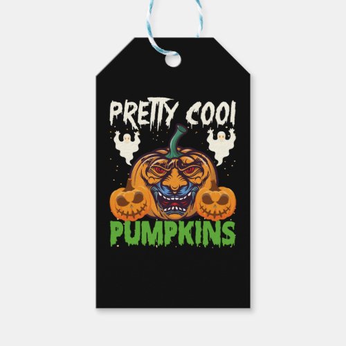 Halloween _ halloween pretty pumpkin gift tags