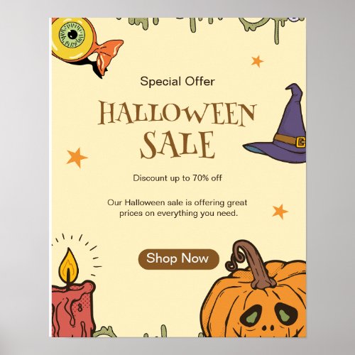 Halloween Halloween Sale Flyer Halloween Night  Poster