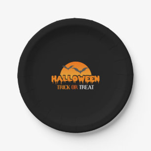 Halloween - Halloween - Trick or treat Paper Plates