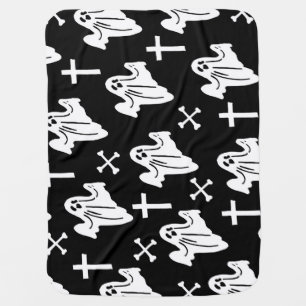 Halloween Hand Drawn Pattern Background Baby Blanket