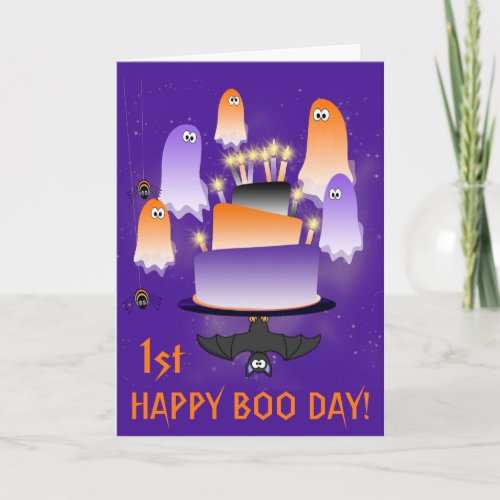 Halloween Happy 1st Boo Day Card