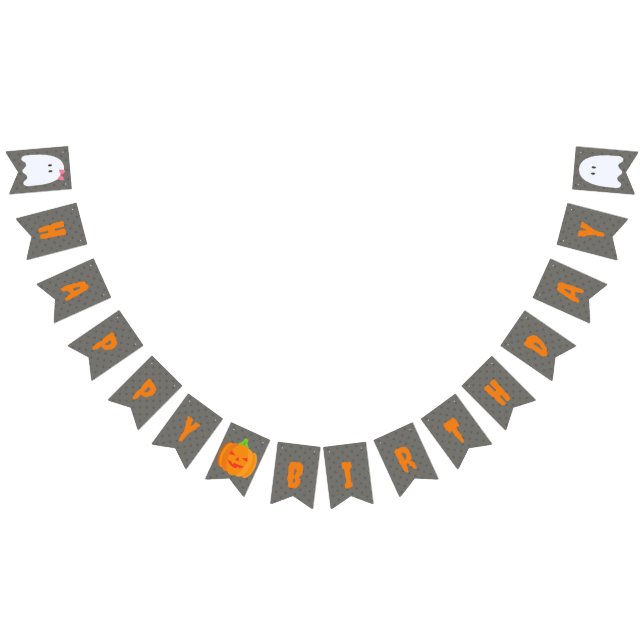 Halloween Happy Birthday Bunting Flags (All)