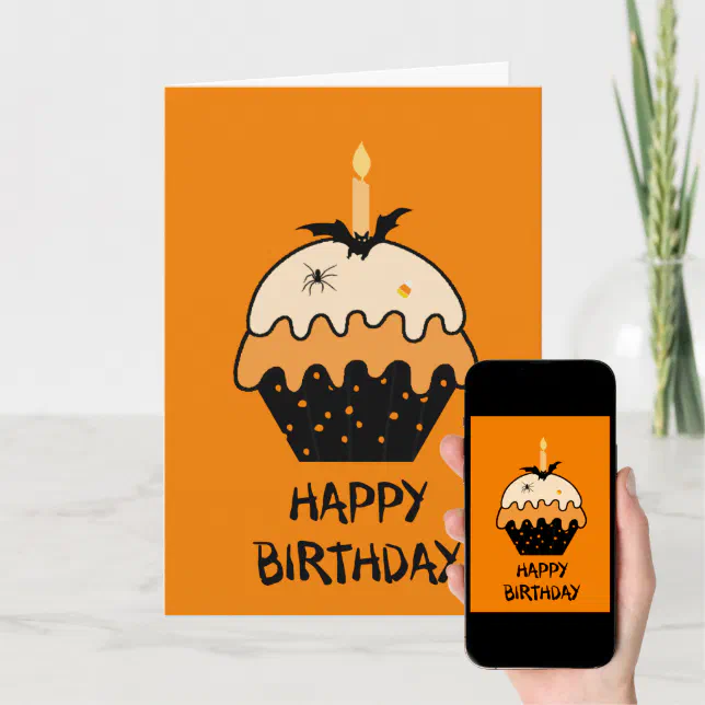 Halloween Happy Birthday Card