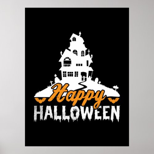 Halloween Happy Halloween Birthday Poster