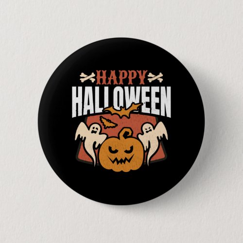 Halloween Happy Halloween   Button