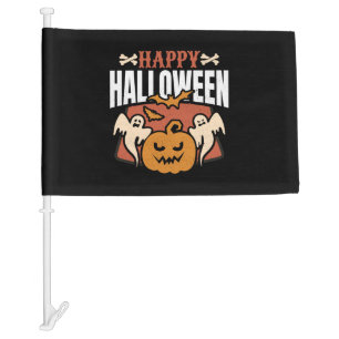 Halloween Happy Halloween Car Flag